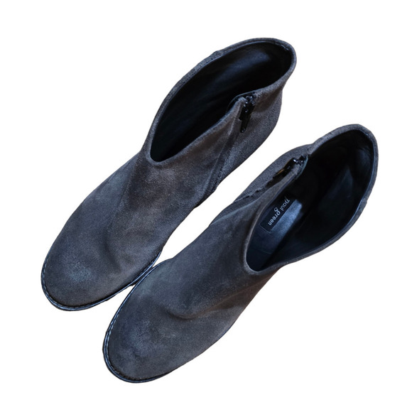 Paul Green Delgado distressed suede ankle booties PG 5.5 US 8 Gray - Picture 4 of 8